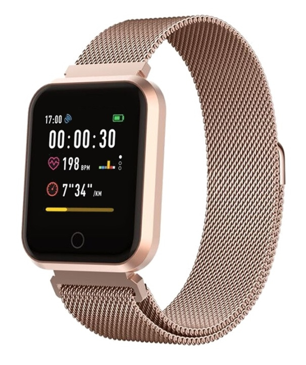 Forever ForeVigo Smartklocka SW-300, Roseguld i gruppen SPORT, FRITID & HOBBY / Smartwatch & Aktivitetsarmband / Smartwatches hos TP E-commerce Nordic AB (38-90099)