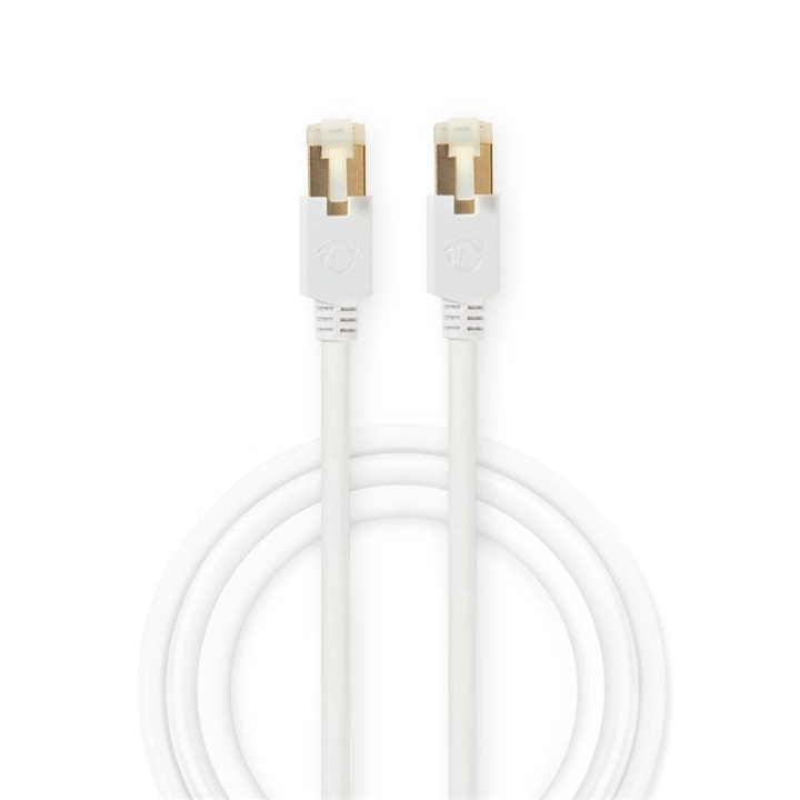 Nedis CAT6 Nätverkskabel | RJ45 hane | RJ45 hane | F/UTP | 5.00 m | Rund | LSZH / PVC | Vit | Kartong med fönster i gruppen DATORER & KRINGUTRUSTNING / Datorkablar / Nätverkskablar / Cat6 hos TP E-commerce Nordic AB (38-90107)
