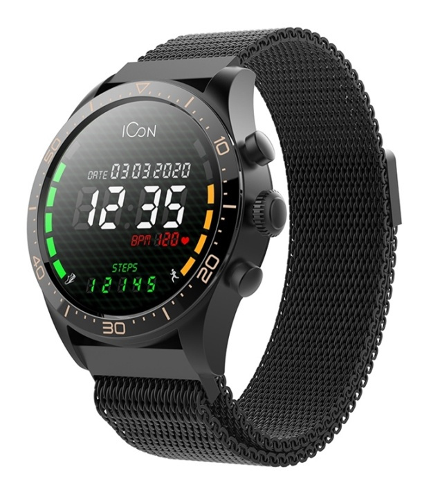 Forever Icon AW-100 Smartklocka, Svart i gruppen SPORT, FRITID & HOBBY / Smartwatch & Aktivitetsarmband / Smartwatches hos TP E-commerce Nordic AB (38-90141)