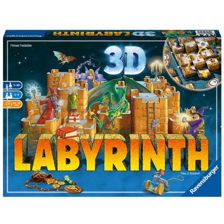 Ravensburger 3D Labyrinth i gruppen LEKSAKER, BARN- & BABYPRODUKTER / Leksaker / Sällskapsspel / Familjespel hos TP E-commerce Nordic AB (38-90153)
