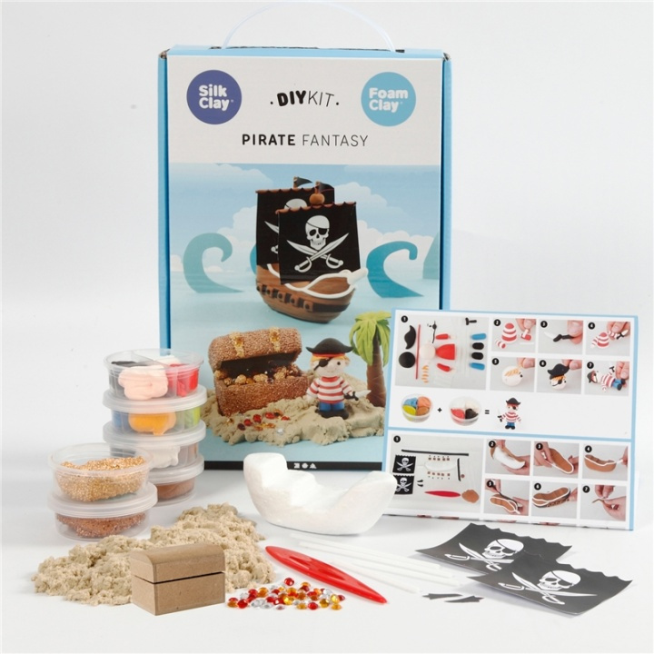 Silk Clay Piraternas Värld Modellering i gruppen LEKSAKER, BARN- & BABYPRODUKTER / Leksaker / Pyssel hos TP E-commerce Nordic AB (38-90238)