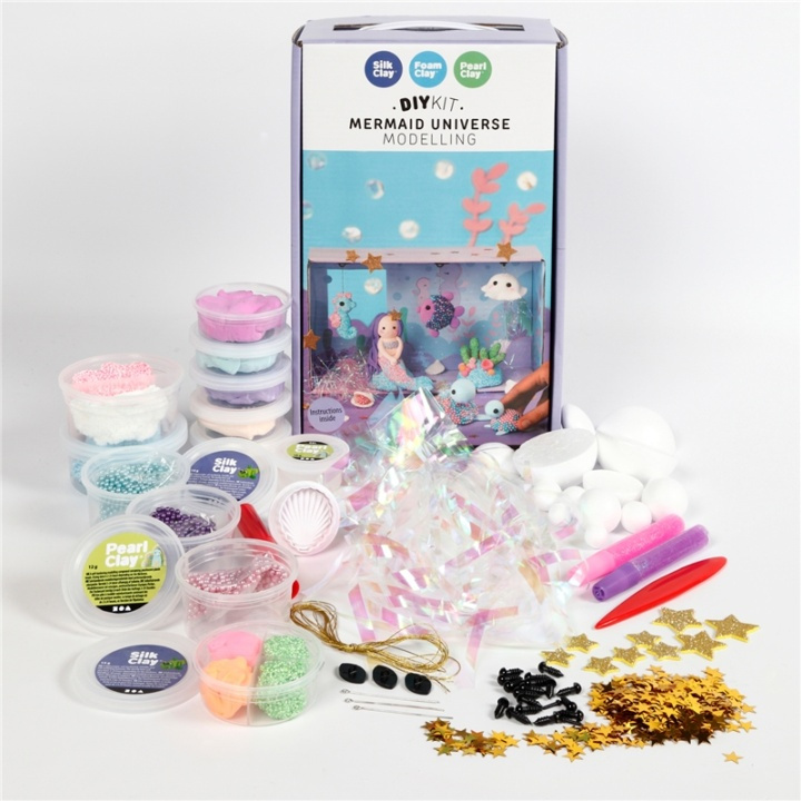 Silk Clay Sjöjungfruns Värld Modellering i gruppen LEKSAKER, BARN- & BABYPRODUKTER / Leksaker / Leklera, leksand och tillbehör hos TP E-commerce Nordic AB (38-90241)