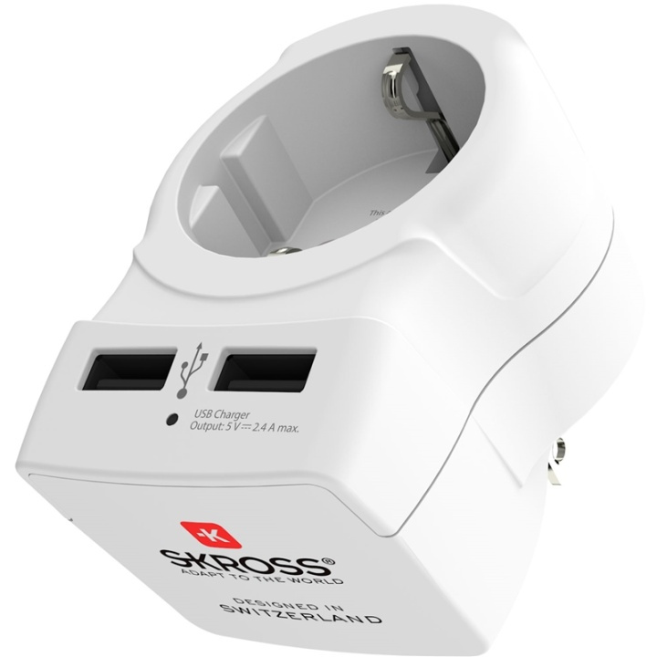 SKROSS El-Adapter USB USA/JP mfl i gruppen HEM, HUSHÅLL & TRÄDGÅRD / El & Belysning / Reseadaptrar hos TP E-commerce Nordic AB (38-90253)