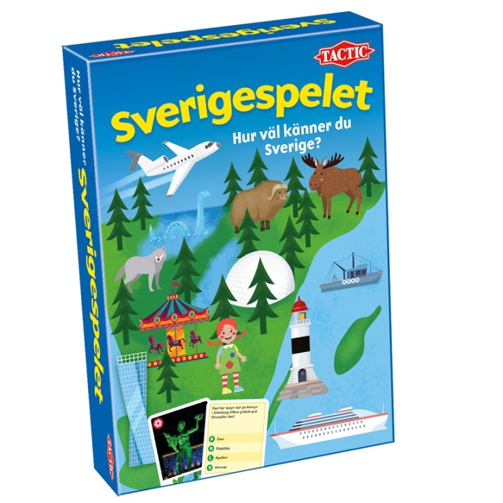 Tactic Sverigespelet i gruppen LEKSAKER, BARN- & BABYPRODUKTER / Leksaker / Sällskapsspel / Familjespel hos TP E-commerce Nordic AB (38-90375)