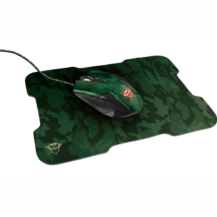 Trust GXT 781 Rixa Camo Mouse & pad i gruppen DATORER & KRINGUTRUSTNING / Gaming / Möss hos TP E-commerce Nordic AB (38-90474)