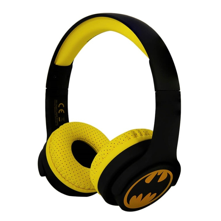 BATMAN Hörlur Junior Bluetooth On-Ear 85dB Trådlös Svart Logo i gruppen HEMELEKTRONIK / Ljud & Bild / Hörlurar & Tillbehör / Hörlurar hos TP E-commerce Nordic AB (38-90517)