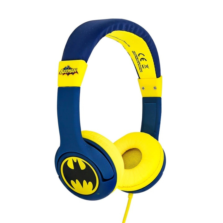 Batman Hörlur Junior On-Ear 85Db Blå Batlogo i gruppen HEMELEKTRONIK / Ljud & Bild / Hörlurar & Tillbehör / Hörlurar hos TP E-commerce Nordic AB (38-90518)