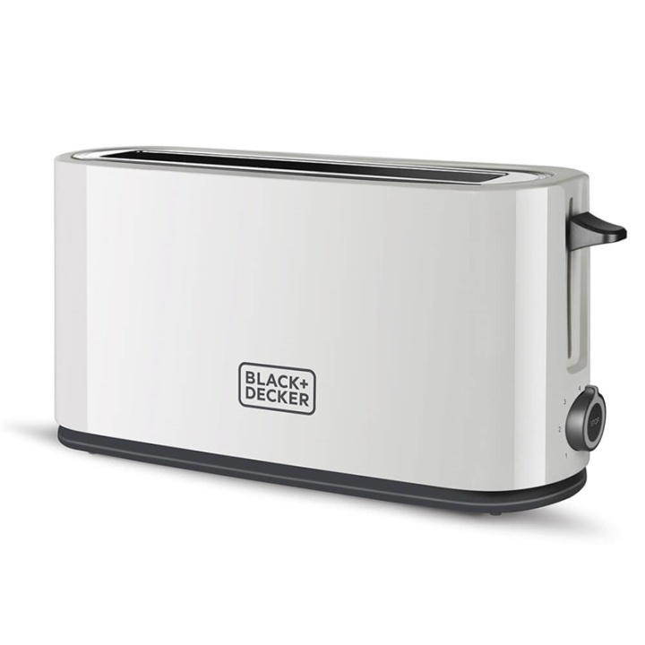 BLACK+DECKER Toaster 1000W White i gruppen HEM, HUSHÅLL & TRÄDGÅRD / Hushållsmaskiner / Brödrostar & Bordsgrillar / Brödrostar hos TP E-commerce Nordic AB (38-90521)