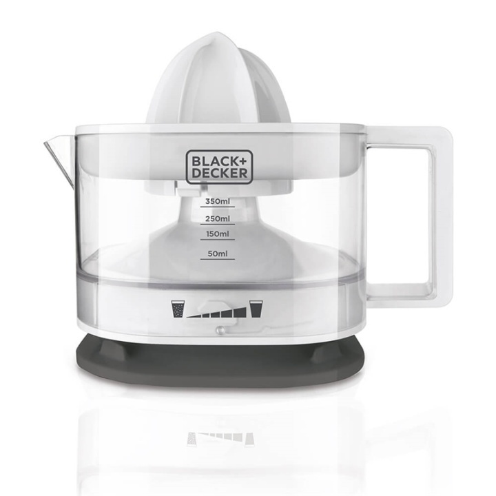 Black+Decker Citruspress 0,35L Vit i gruppen HEM, HUSHÅLL & TRÄDGÅRD / Hushållsmaskiner / Vatten & Juice / Juicepressar hos TP E-commerce Nordic AB (38-90522)