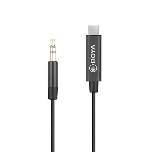 Boya Adapter 3.5Mm Trs - Usb C By-K2 Trs - Hane - Hane i gruppen HEMELEKTRONIK / Ljud & Bild / Handhållna mikrofoner hos TP E-commerce Nordic AB (38-90545)