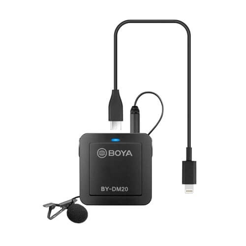 Boya Mikrofon Lavalier X2 By-Dm20 2-Kanals Usb-C/Lightning 2M i gruppen HEMELEKTRONIK / Ljud & Bild / Handhållna mikrofoner hos TP E-commerce Nordic AB (38-90557)