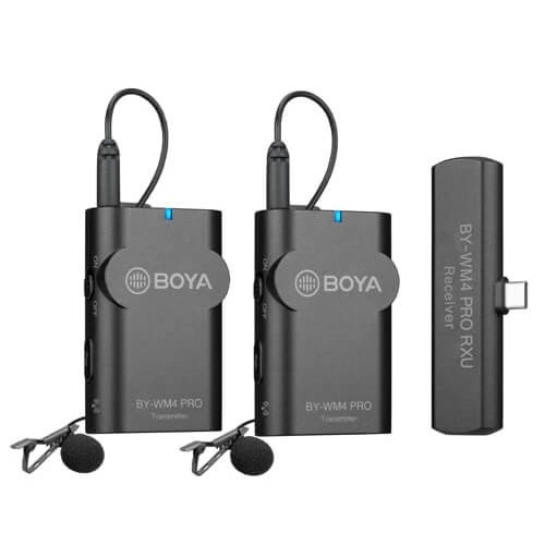 Boya Mikrofon Lavalier X2 Trådlös By-Wm4 Pro K6 Usb-C i gruppen HEMELEKTRONIK / Ljud & Bild / Handhållna mikrofoner hos TP E-commerce Nordic AB (38-90561)