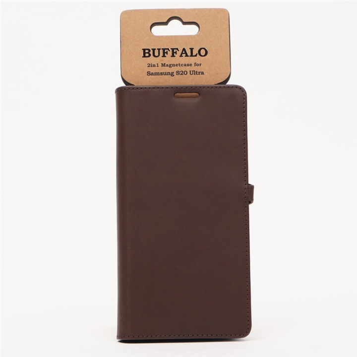 Buffalo Mobilfodral 3 Kortfack Brun - Samsung S20 Ultra i gruppen SMARTPHONE & SURFPLATTOR / Mobilskydd / Samsung hos TP E-commerce Nordic AB (38-90582)