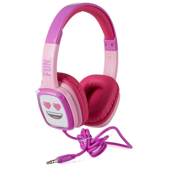 Emoji Hörlur Flip\'N\'Switch Junior On-Ear Trådad Rosa 80dB i gruppen HEMELEKTRONIK / Ljud & Bild / Hörlurar & Tillbehör / Hörlurar hos TP E-commerce Nordic AB (38-90633)