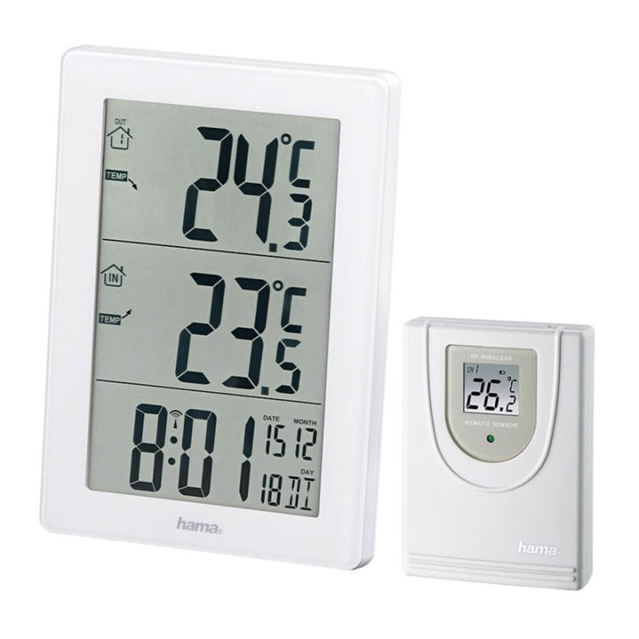Hama Väderstation EWS-3000 Vit i gruppen HEM, HUSHÅLL & TRÄDGÅRD / Fläktar & Klimatprodukter / Termometrar & Väderstationer hos TP E-commerce Nordic AB (38-90739)