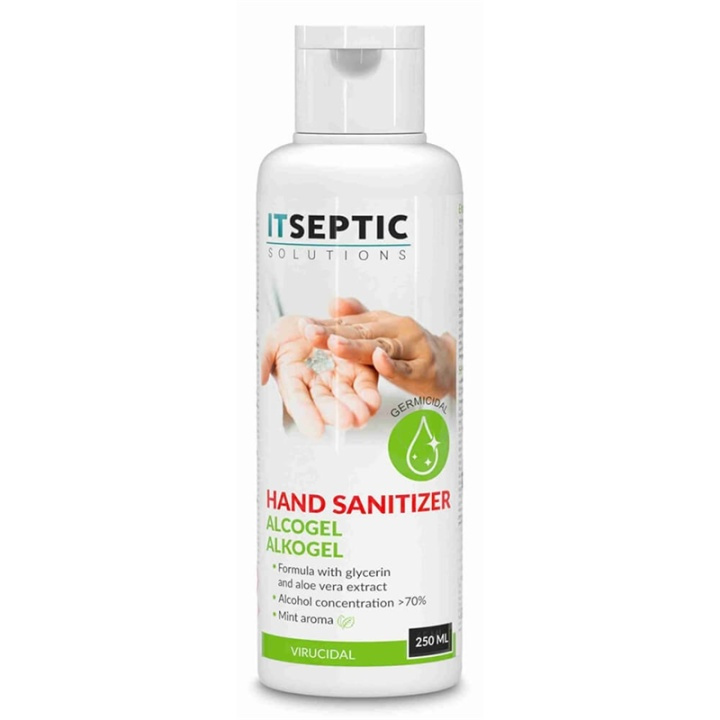 Itseptic Handdesinfektion Gel >70% Alkohol 250Ml i gruppen HEM, HUSHÅLL & TRÄDGÅRD / Städprodukter / Ytdesinfektion hos TP E-commerce Nordic AB (38-90856)