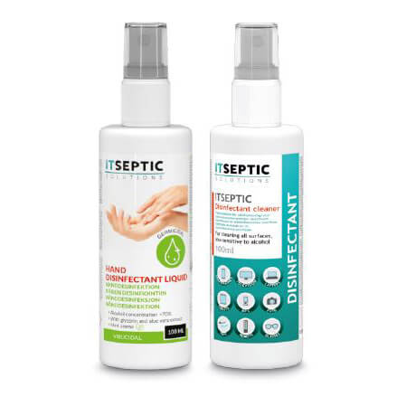 ITSEPTIC Desinfektion Kit 2in1 2x 100ml i gruppen HEM, HUSHÅLL & TRÄDGÅRD / Städprodukter / Ytdesinfektion hos TP E-commerce Nordic AB (38-90864)