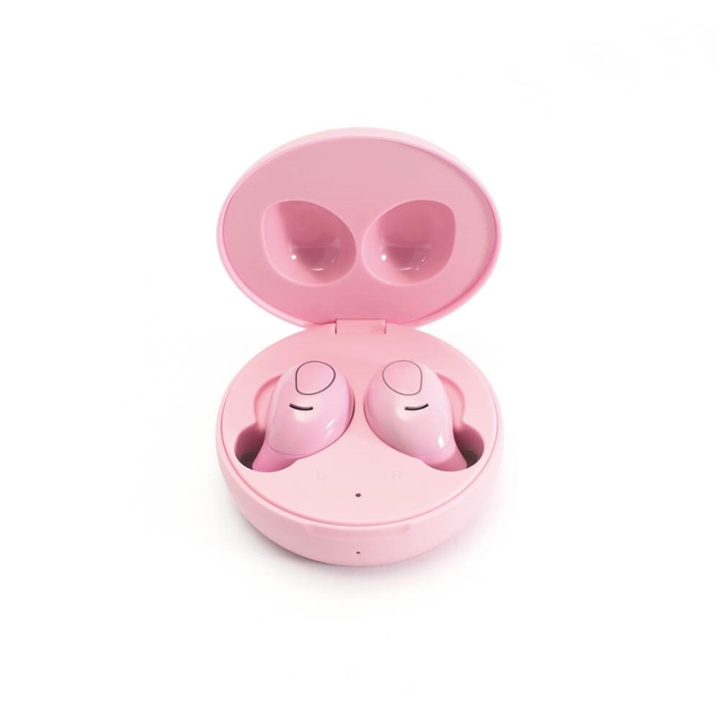 LEDWOOD Hörlur i9 TWS True Wireless In-Ear Rosa Mic i gruppen HEMELEKTRONIK / Ljud & Bild / Hörlurar & Tillbehör / Hörlurar hos TP E-commerce Nordic AB (38-90953)