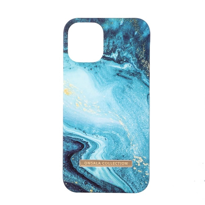 Onsala Mobilskal Soft Blue Sea Marble - iPhone 12 Mini i gruppen SMARTPHONE & SURFPLATTOR / Mobilskydd / Apple / iPhone 12 Mini / Skal hos TP E-commerce Nordic AB (38-91048)