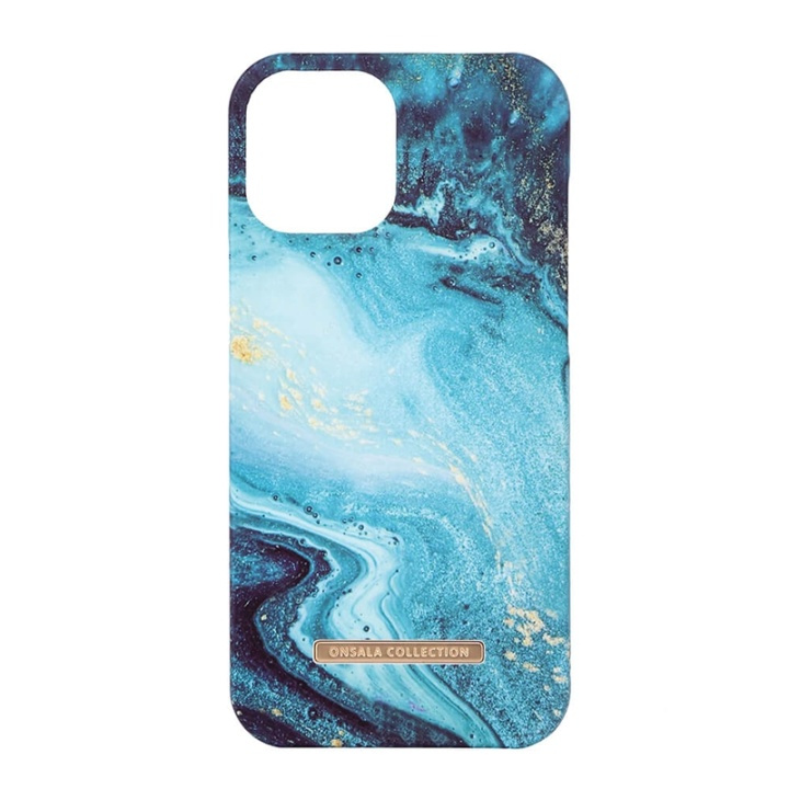 Onsala Collection Mobilskal Soft Blue Sea Marble iPhone 12 / 12 Pro i gruppen SMARTPHONE & SURFPLATTOR / Mobilskydd / Apple / iPhone 12/12 Pro / Skal hos TP E-commerce Nordic AB (38-91049)