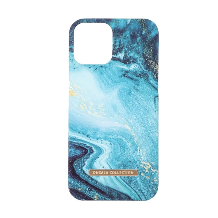 Onsala Collection Mobilskal Soft Blue Sea Marble iPhone 12 Pro Max i gruppen SMARTPHONE & SURFPLATTOR / Mobilskydd / Apple / iPhone 12 Pro Max / Skal hos TP E-commerce Nordic AB (38-91050)