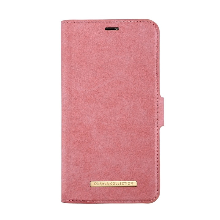 Onsala Collection Plånboksväska Dusty Pink iPhone 12 Mini i gruppen SMARTPHONE & SURFPLATTOR / Mobilskydd / Apple / iPhone 12 Mini / Fodral hos TP E-commerce Nordic AB (38-91062)