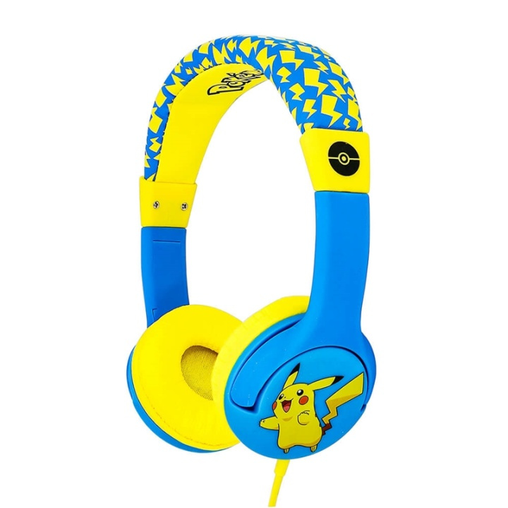 POKEMON Hörlur Junior On-Ear 85dB Pikachu i gruppen HEMELEKTRONIK / Ljud & Bild / Hörlurar & Tillbehör / Hörlurar hos TP E-commerce Nordic AB (38-91151)