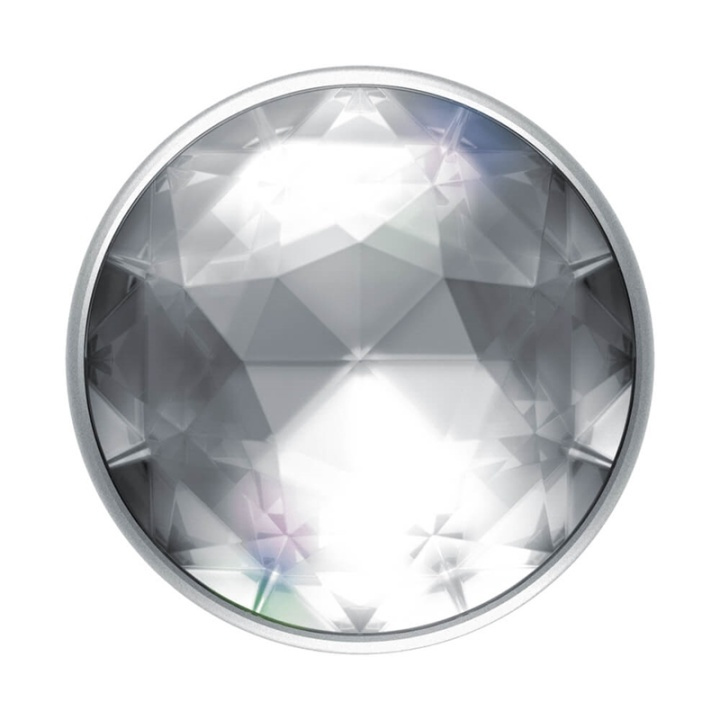 Popsockets Disco Crystal Silver Avtagbart Grip Med Ställfunktion Premium i gruppen SMARTPHONE & SURFPLATTOR / Övriga tillbehör / Popsockets hos TP E-commerce Nordic AB (38-91180)