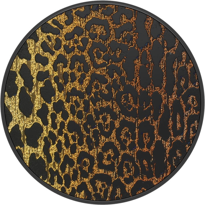 Popsockets Embossed Metal Leopard Avtagbart Grip Med Ställfunktion Luxe i gruppen SMARTPHONE & SURFPLATTOR / Övriga tillbehör / Popsockets hos TP E-commerce Nordic AB (38-91182)