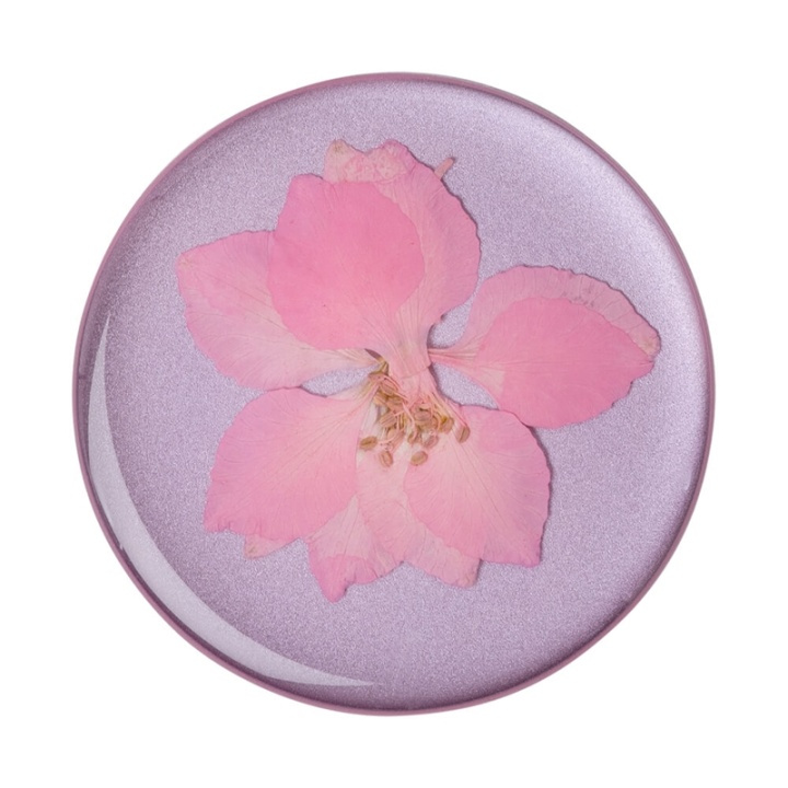 Popsockets Pressed Flower Delphinium Avtagbart Grip Med Ställfunktion Premium i gruppen SMARTPHONE & SURFPLATTOR / Övriga tillbehör / Popsockets hos TP E-commerce Nordic AB (38-91231)