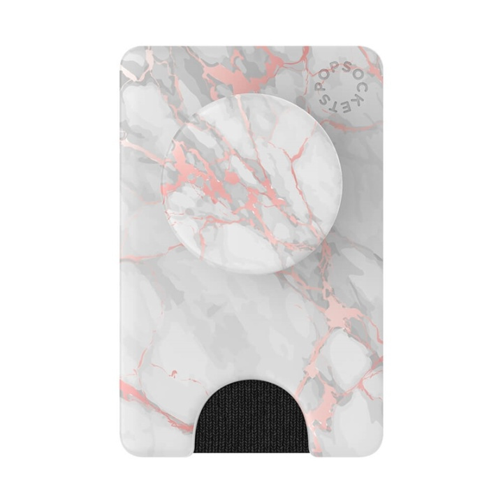 Popsockets Wallet Rose Gold Lutz Marble Avtagbar Mobil Plånbok Popwallet+ i gruppen SMARTPHONE & SURFPLATTOR / Övriga tillbehör / Popsockets hos TP E-commerce Nordic AB (38-91262)
