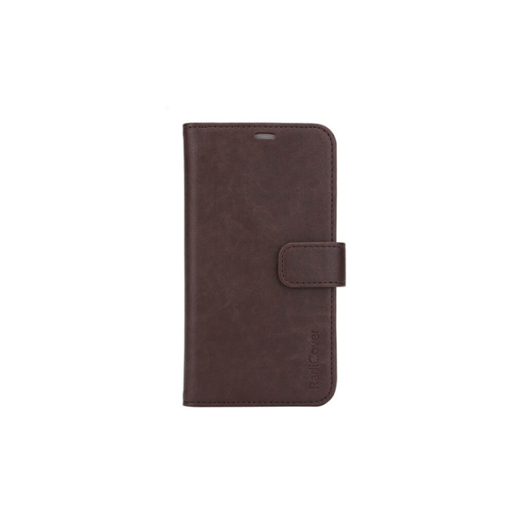 Radicover Strålningsskydd Plånboksväska PU iPhone 11 Pro Max Flipcover Brun 3-Led RFID i gruppen SMARTPHONE & SURFPLATTOR / Mobilskydd / Apple / iPhone 11 Pro Max / Fodral hos TP E-commerce Nordic AB (38-91289)