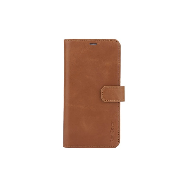 Radicover Strålningsskydd Plånboksväska Skinn iPhone 11 Pro Max 2in1 Magnetskal Brun 3-Led RFID i gruppen SMARTPHONE & SURFPLATTOR / Mobilskydd / Apple / iPhone 11 Pro Max / Fodral hos TP E-commerce Nordic AB (38-91312)