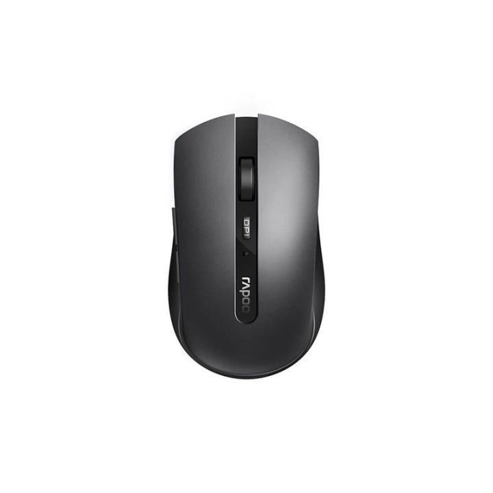 Rapoo Mus 7200M Trådlös Multi-Mode Mörkgrå i gruppen DATORER & KRINGUTRUSTNING / Möss & Tangentbord / Möss / Trådlösa hos TP E-commerce Nordic AB (38-91346)