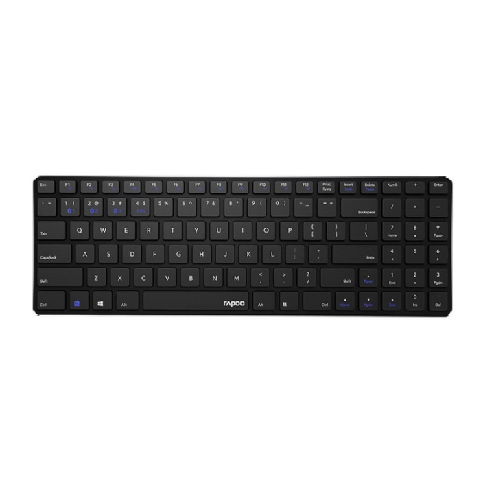 Rapoo Keyboard E9100M Wireless Multi-Mode Black i gruppen DATORER & KRINGUTRUSTNING / Möss & Tangentbord / Tangentbord / Trådlösa hos TP E-commerce Nordic AB (38-91366)