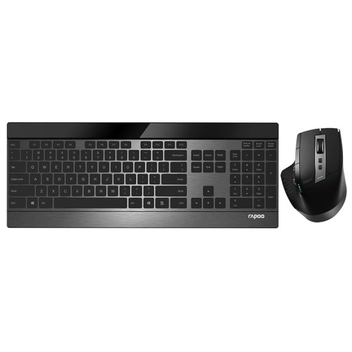 Rapoo Keyboard/Mice Set 9900M Wireless Multi-Mode Black i gruppen DATORER & KRINGUTRUSTNING / Möss & Tangentbord / Tangentbord / Paket hos TP E-commerce Nordic AB (38-91374)