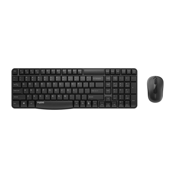 Rapoo Keyboard/Mice Set X1800S Wireless 2.4GHz Black i gruppen DATORER & KRINGUTRUSTNING / Möss & Tangentbord / Tangentbord / Paket hos TP E-commerce Nordic AB (38-91375)