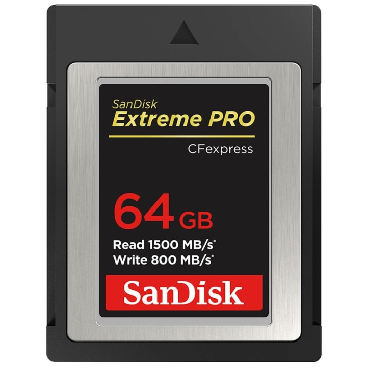 Sandisk Minneskort Cfexpress Extreme Pro 64Gb Sdcfe 1500Mb/S 800Mb/S i gruppen HEMELEKTRONIK / Lagringsmedia / Minneskort / CFExpress hos TP E-commerce Nordic AB (38-91397)