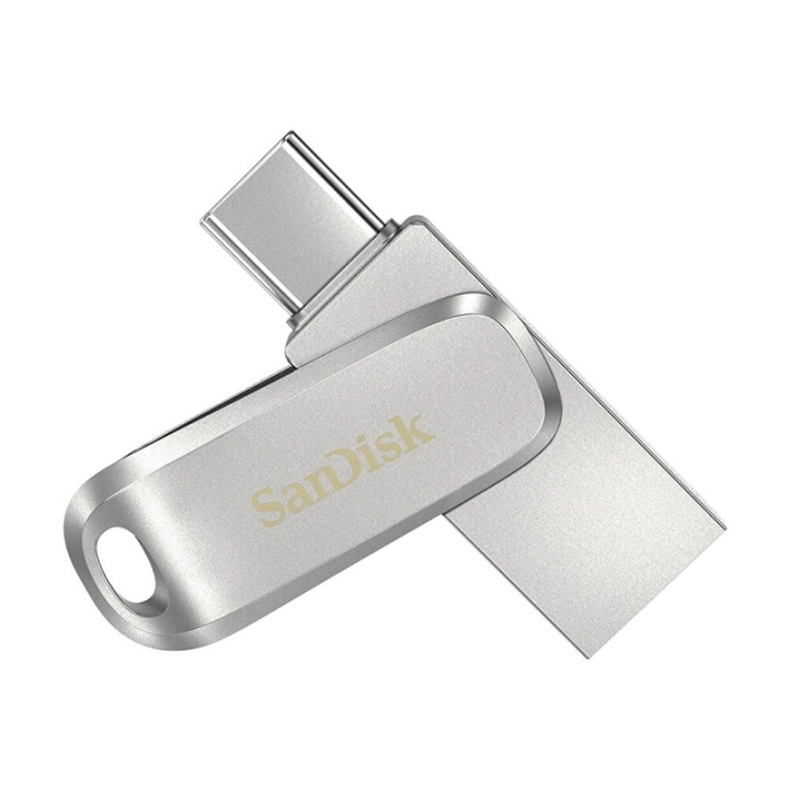 Sandisk Usb-Minne Ultra Dual Drive Luxe Type C 128Gb 150Mb/S Usb 3.1 Gen1 i gruppen HEMELEKTRONIK / Lagringsmedia / USB-minnen / USB 3.1 hos Teknikproffset Nordic AB (38-91426)