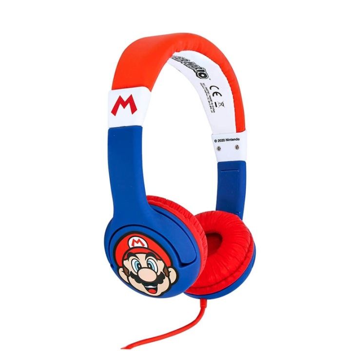 Super Mario Hörlur Junior On-Ear 85Db Mario i gruppen HEMELEKTRONIK / Ljud & Bild / Hörlurar & Tillbehör / Hörlurar hos TP E-commerce Nordic AB (38-91496)