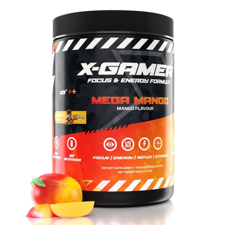 X-GAMER X-Tubz Mega Mango 600g i gruppen DATORER & KRINGUTRUSTNING / Gaming / Energidryck för Gamers hos TP E-commerce Nordic AB (38-91534)