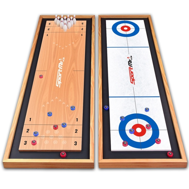 SportMe Shuffleboard 3 i 1 i gruppen LEKSAKER, BARN- & BABYPRODUKTER / Leksaker / Sällskapsspel / Familjespel hos TP E-commerce Nordic AB (38-91608)