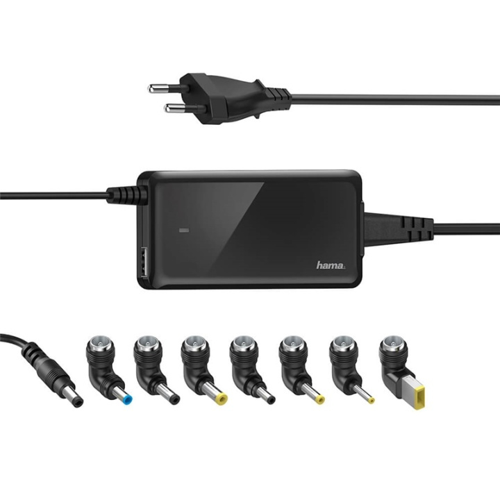 Hama Nätdel Notebook Universal 100-240V 19V/65W 8x Adapter i gruppen DATORER & KRINGUTRUSTNING / Datorkablar / Apparatkablar hos TP E-commerce Nordic AB (38-91857)