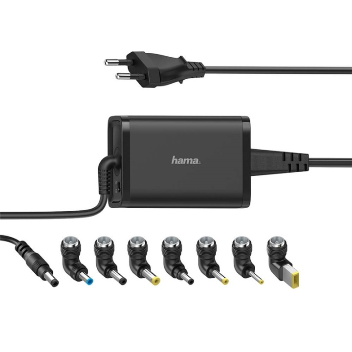 Hama Nätdel Notebook Universal 100-240V 15-19V/65W 8x Adapter i gruppen DATORER & KRINGUTRUSTNING / Datorkablar / Apparatkablar hos TP E-commerce Nordic AB (38-91858)