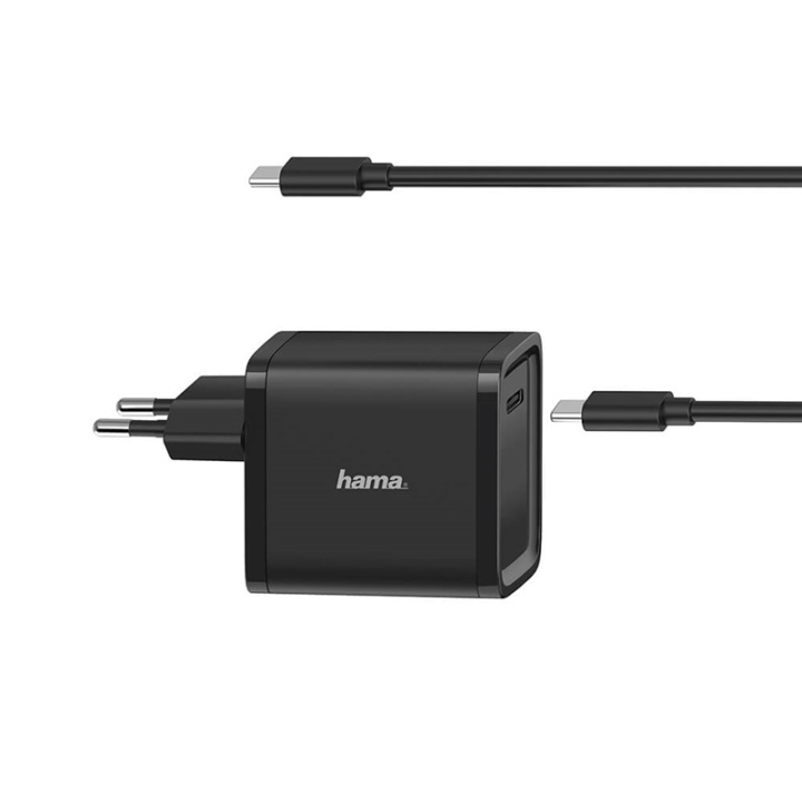 Hama Nätdel Notebook USB-C 100-240V 5-20V/45W i gruppen DATORER & KRINGUTRUSTNING / Datorkablar / Apparatkablar hos TP E-commerce Nordic AB (38-91861)