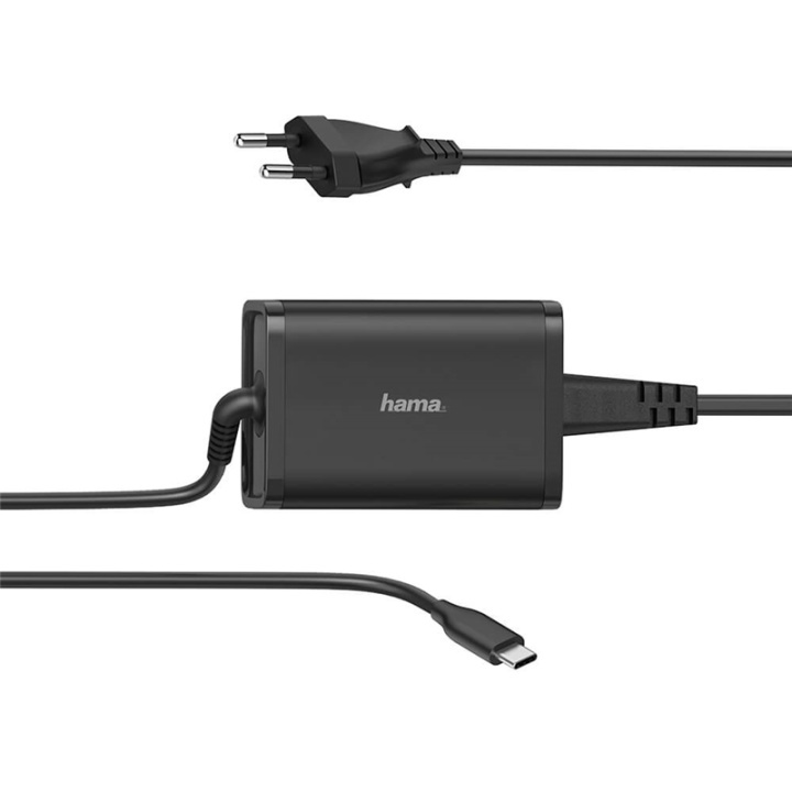 Hama Nätdel Notebook Usb-C 100-240V 5-20V/65W i gruppen DATORER & KRINGUTRUSTNING / Datorkablar / Apparatkablar hos TP E-commerce Nordic AB (38-91862)