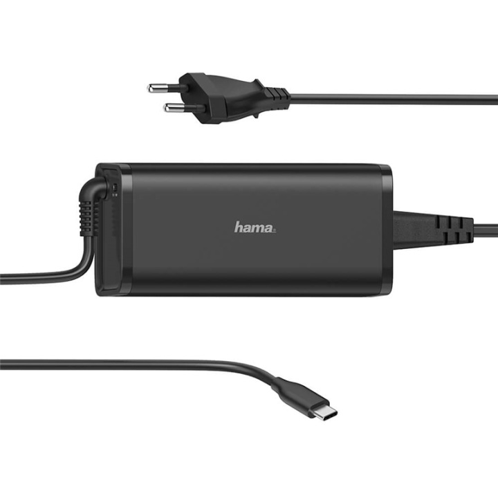 Hama Nätdel Notebook USB-C 100-240V 5-20V/100W i gruppen DATORER & KRINGUTRUSTNING / Datorkablar / Apparatkablar hos TP E-commerce Nordic AB (38-91863)