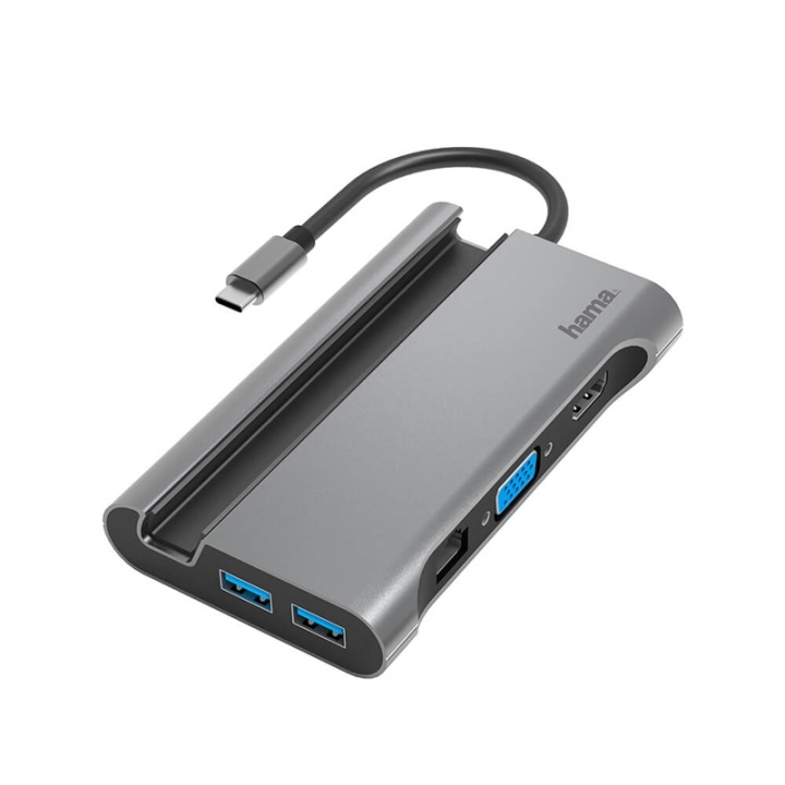 Hama Dockningsstation USB-C 7x Portar i gruppen DATORER & KRINGUTRUSTNING / Datortillbehör / USB-hubbar hos TP E-commerce Nordic AB (38-91870)