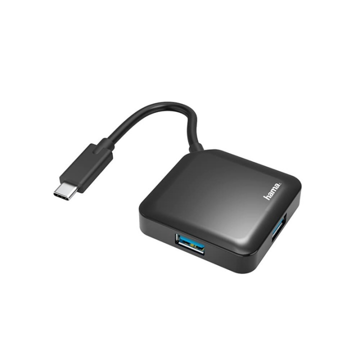 Hama Hub Usb-C 4X Portar 5 Gbit/S i gruppen DATORER & KRINGUTRUSTNING / Datortillbehör / USB-hubbar hos TP E-commerce Nordic AB (38-91877)