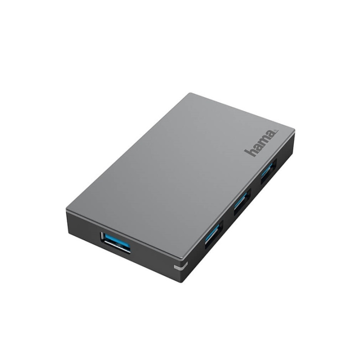 Hama Hub USB-A 3.0 4x Portar 5 Gbit/s i gruppen DATORER & KRINGUTRUSTNING / Datortillbehör / USB-hubbar hos TP E-commerce Nordic AB (38-91880)